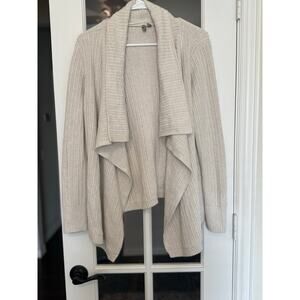 Caslon open front draped Cotton blend cardigan XL